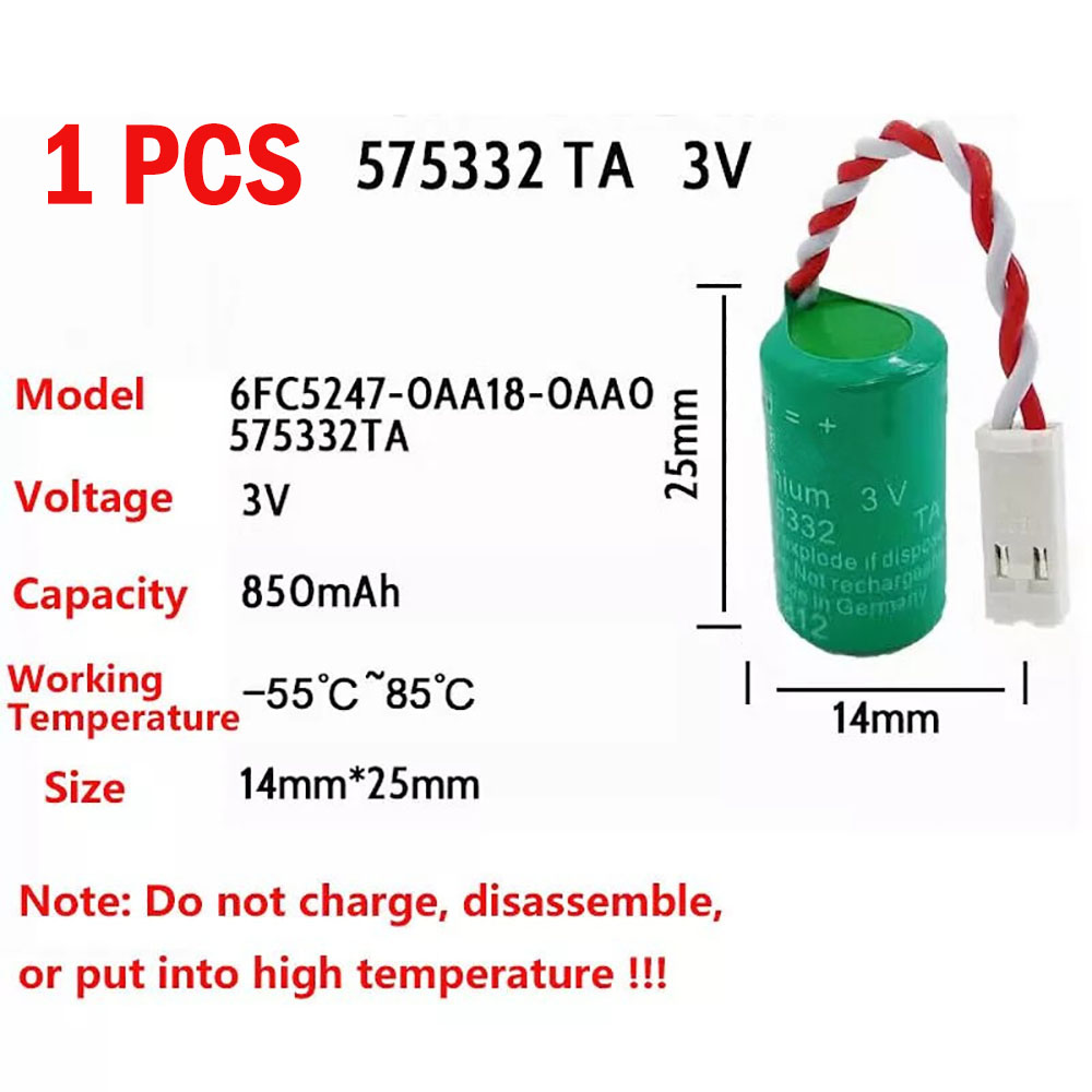 R 850mAh 3V batterie