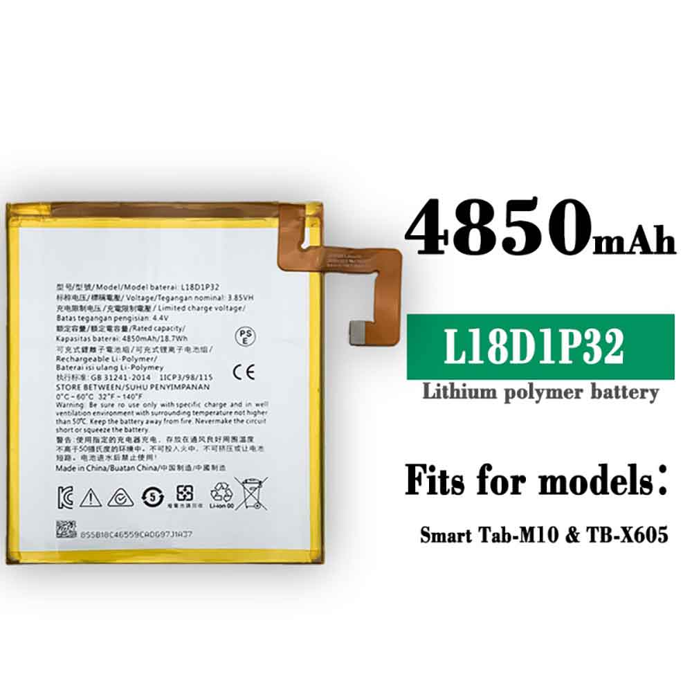 L18D1P32 4850mAh/18.7WH 3.85V 4.4V batterie