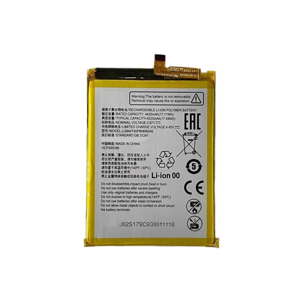 Li3844T45P8h896546 Batterie ordinateur portable