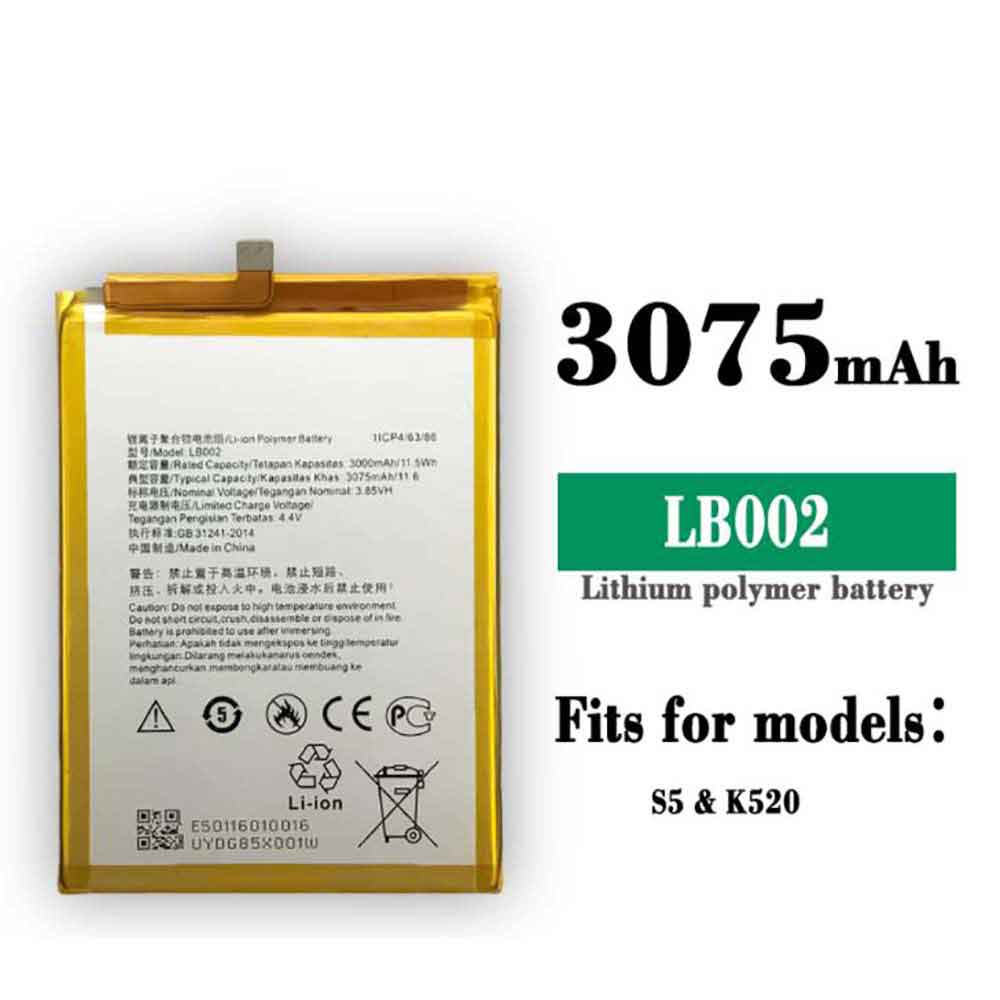 S 3000mAh/11.5WH 3.85V 4.4V batterie